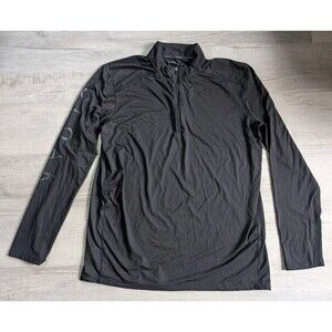 Cloak Hidden In Plain Sight Shirt Men's Sz XL 1/4 Zip Pullover Black